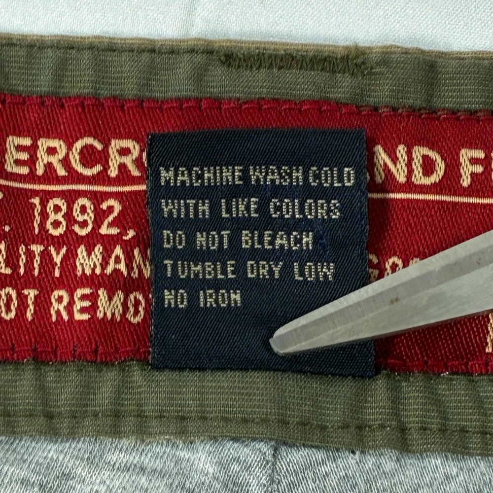 Vintage Abercrombie Fitch Cargo Pants Mens XL (38x31) T-2083 Paratrooper Y2K - Picture 16 of 16